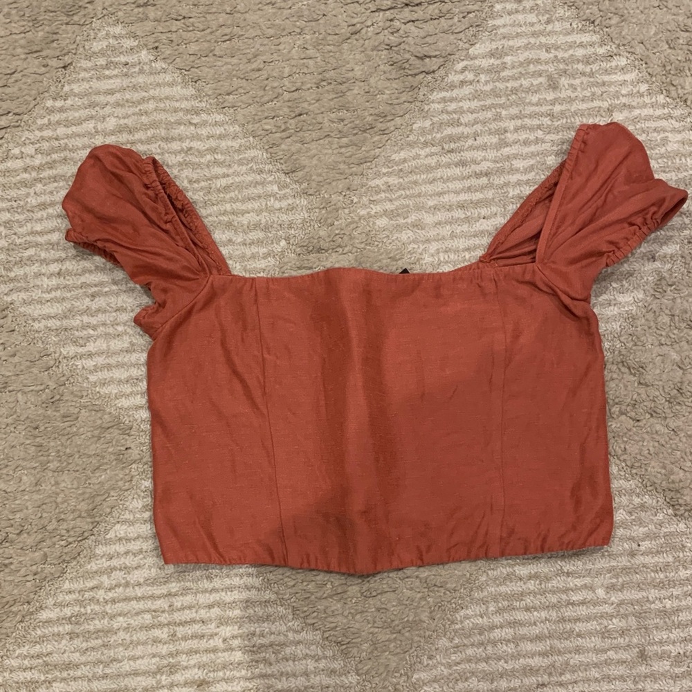Rust Orange Women's Crop Top